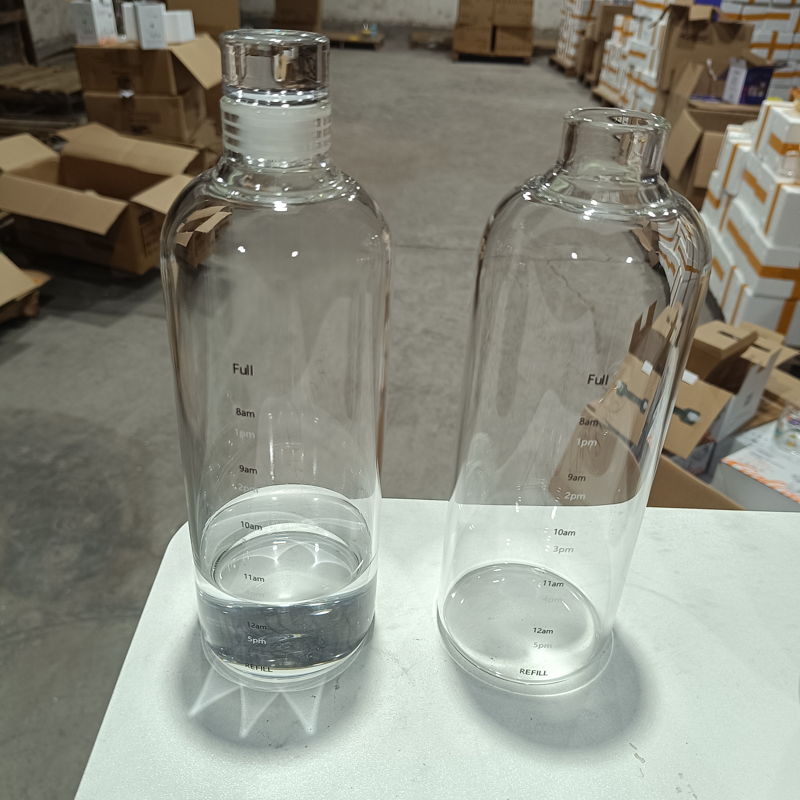 时间刻度泡酒泡茶瓶/密封冷萃耐高温/高硼硅