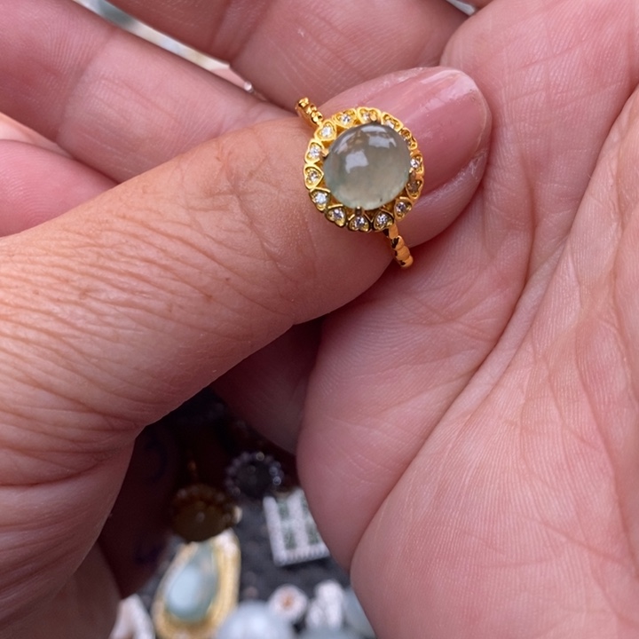 未镶嵌戒指翡翠糖*缅甸