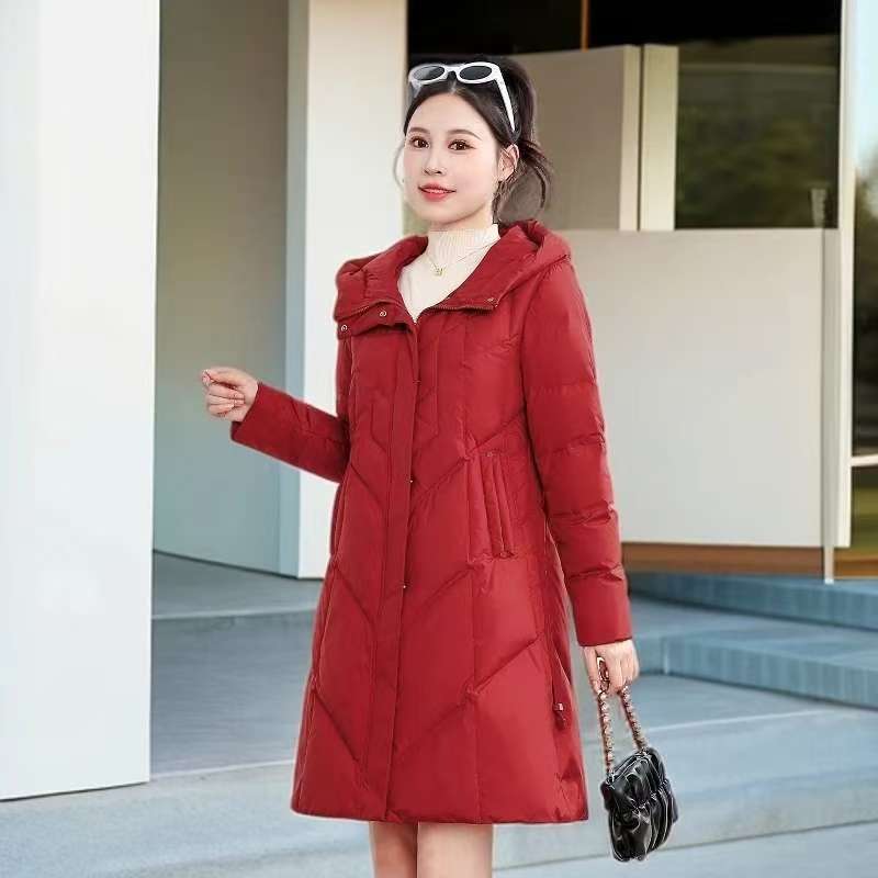 2016-秋冬中长款中长款宽松显瘦羽绒服