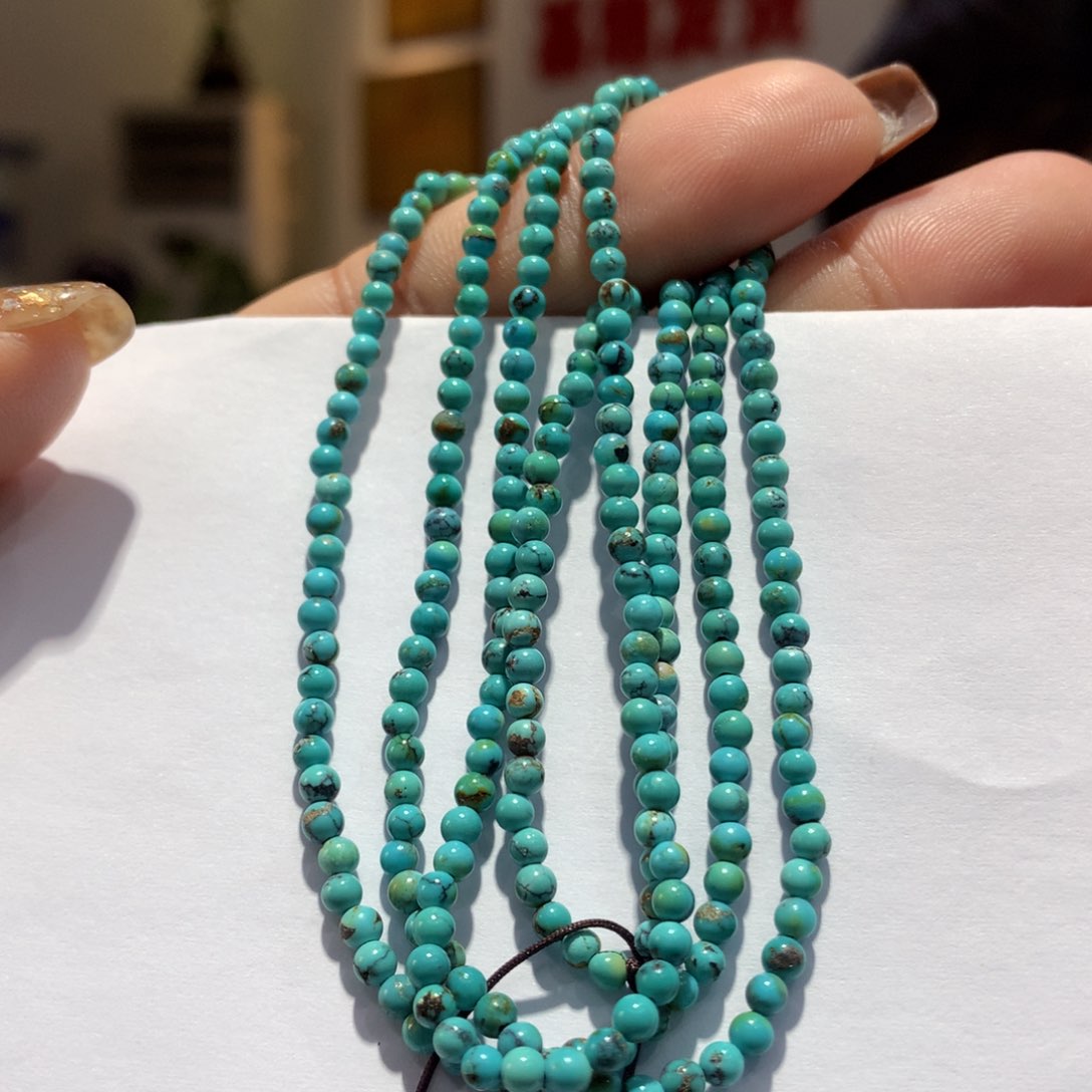 未镶嵌绿松石长链