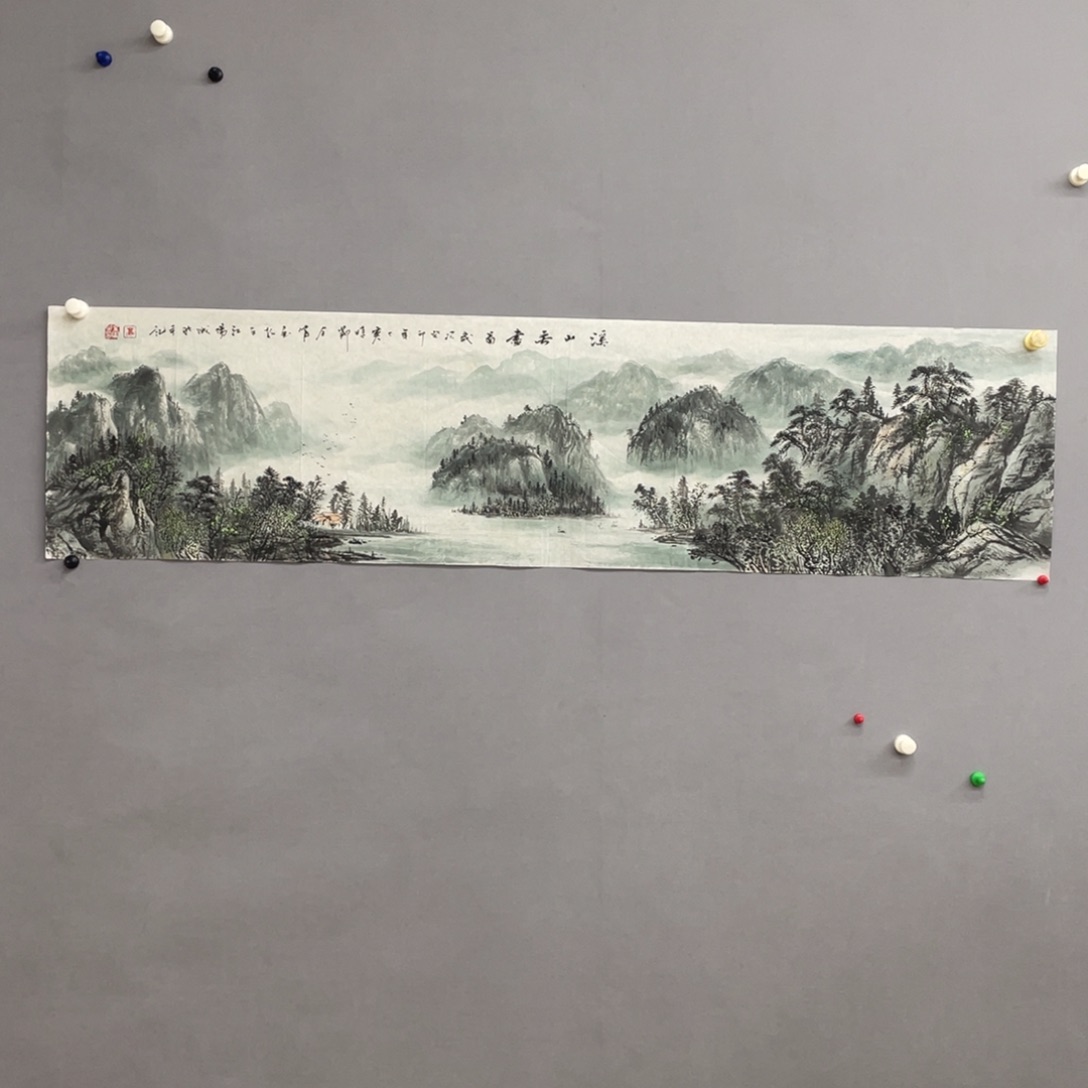 国画艺术家真人手绘