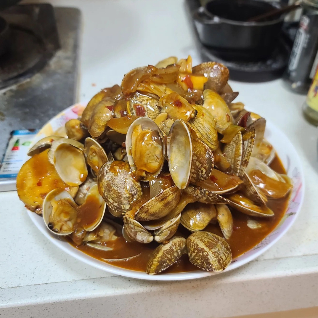 爆炒花甲10元一份
