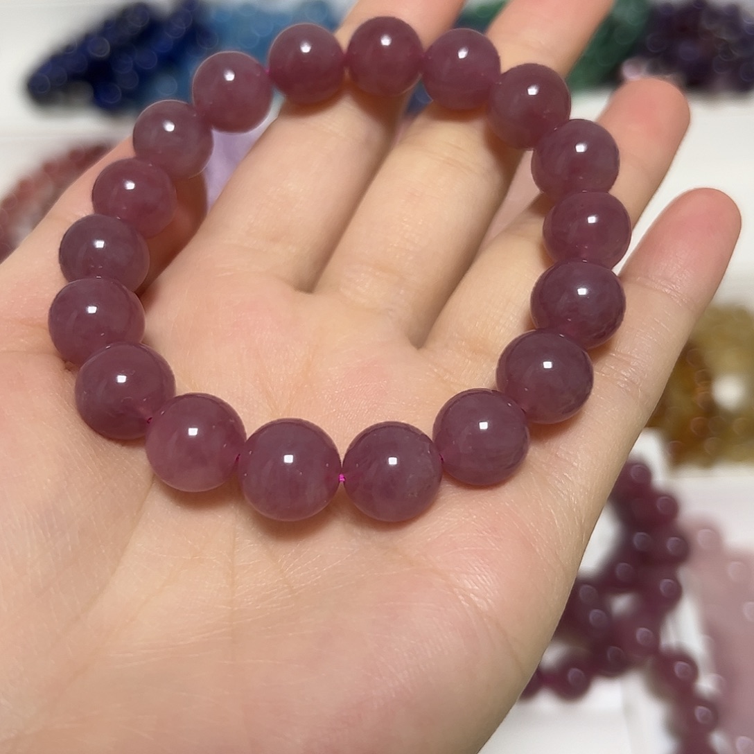 水晶手串未镶嵌7*诚马粉拍二次合一单  不带证