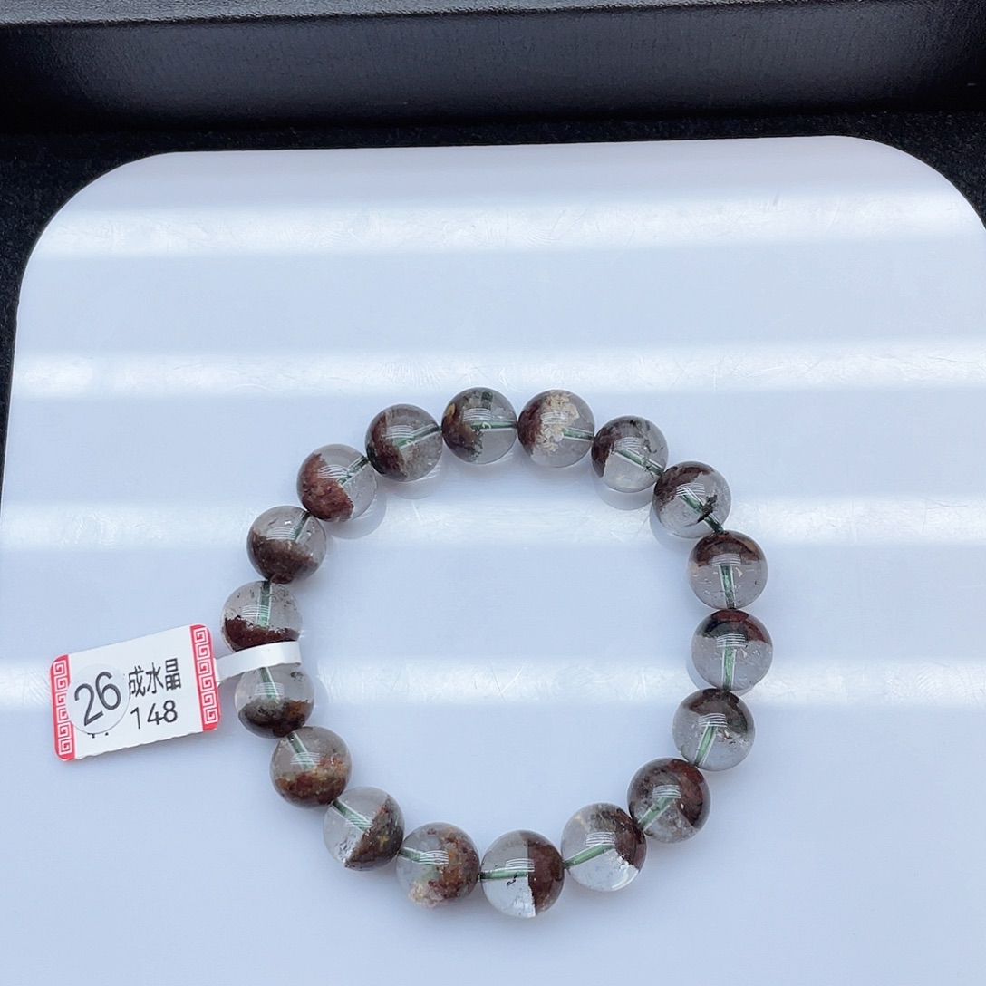 水晶手链未镶嵌红幽灵11mm+