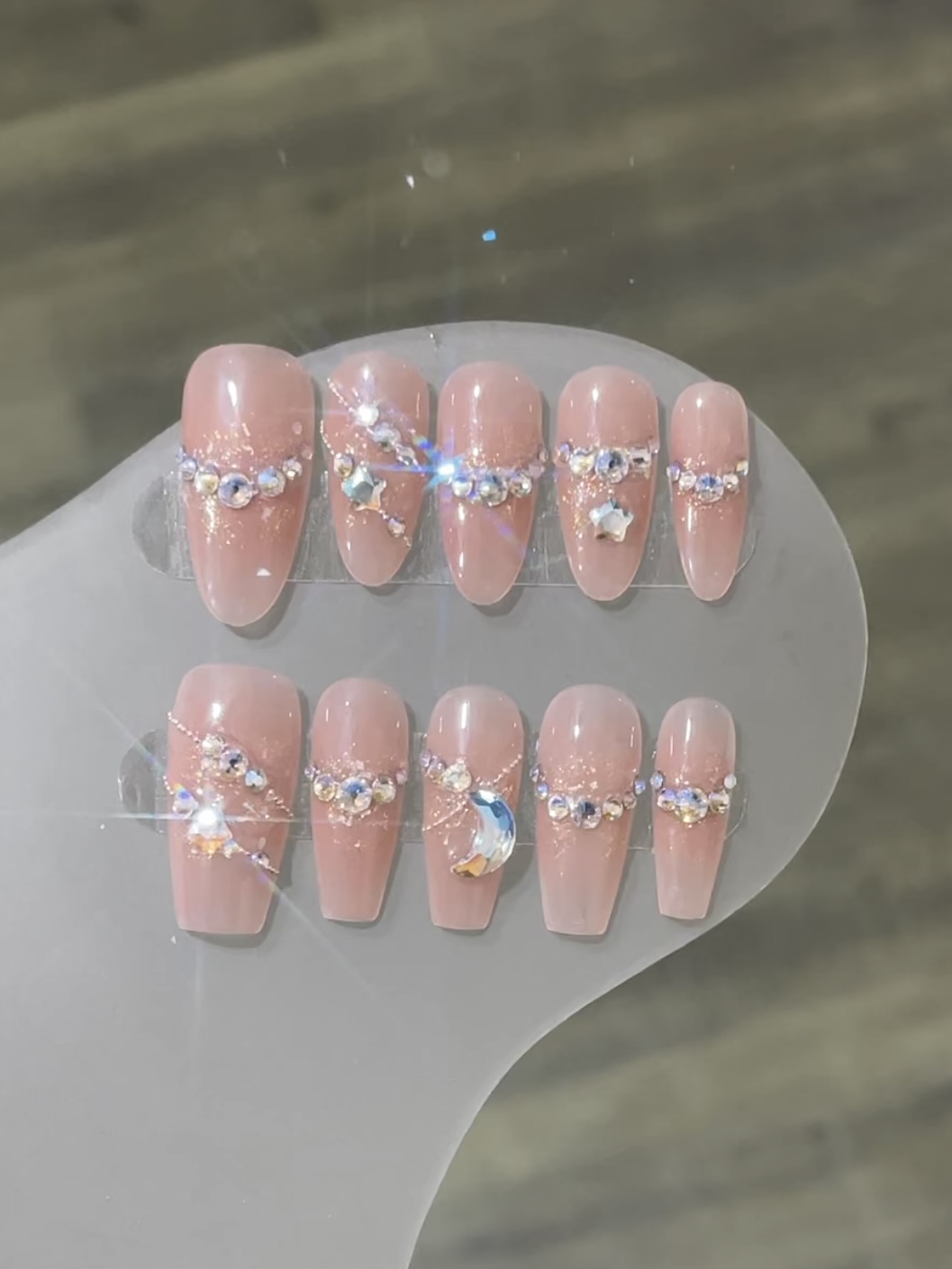 【月亮之上】施华洛全华款高级感可拆卸式穿戴甲