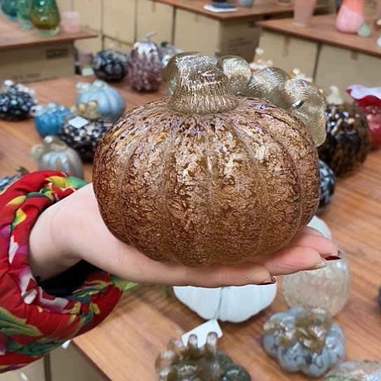 琉璃南瓜高10厘米宽10厘米花瓶