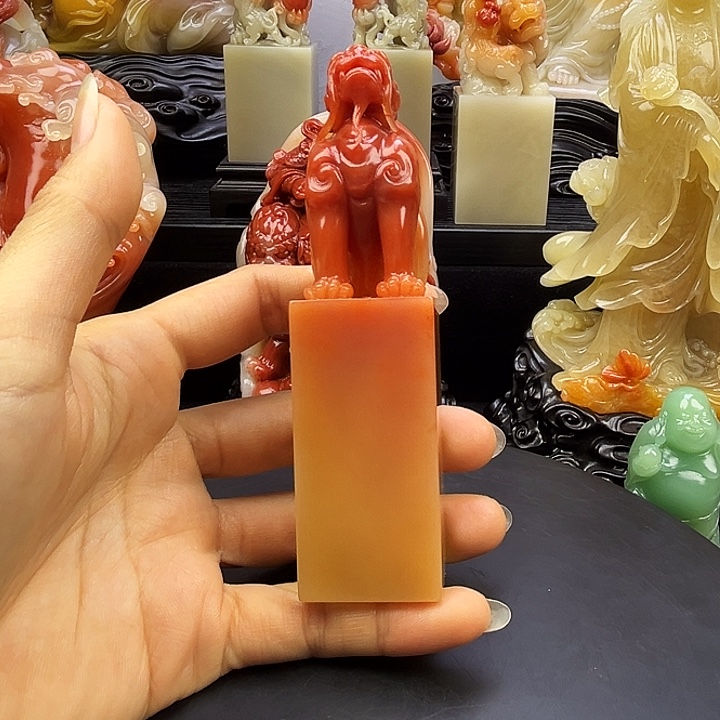 樂***）寿山石瑞兽呈祥寿山石