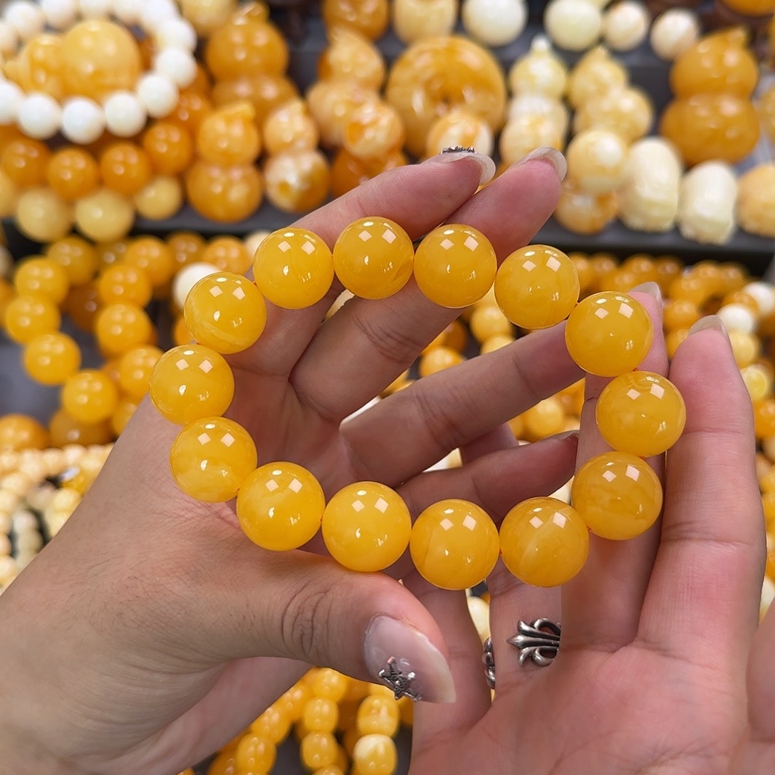 蜜蜡未镶嵌珠宝奇石同料17mm