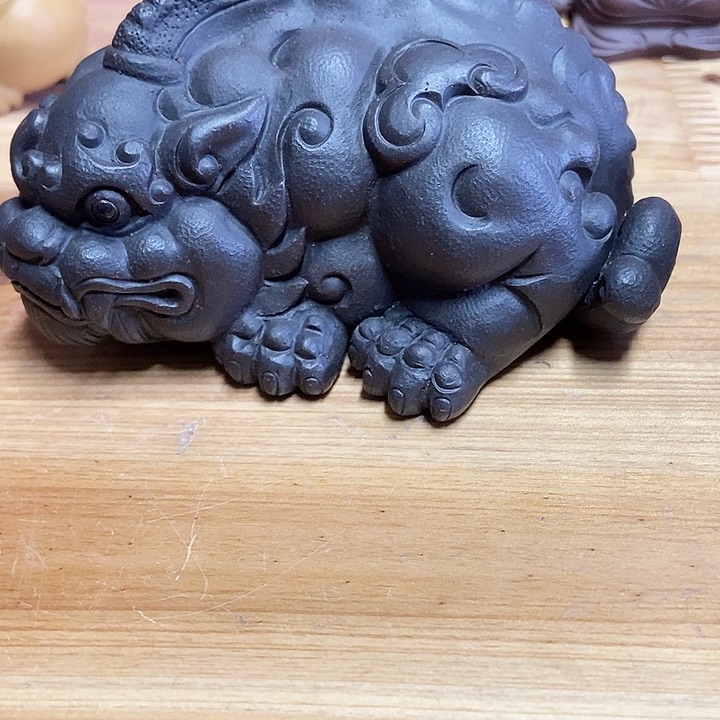 紫砂茶宠宜兴紫砂黑貔貅