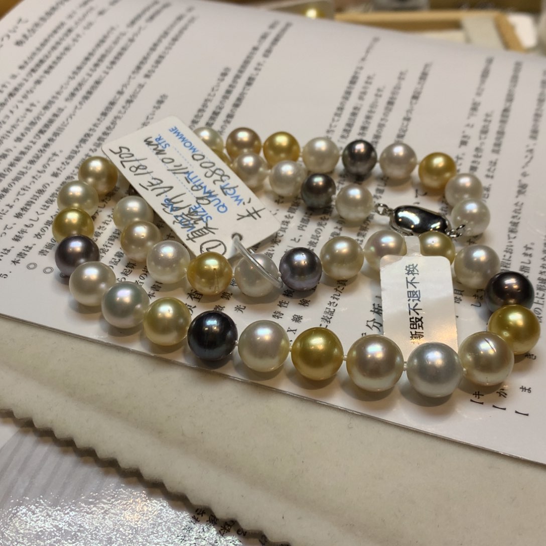 海水珍珠未镶嵌颈饰上**水