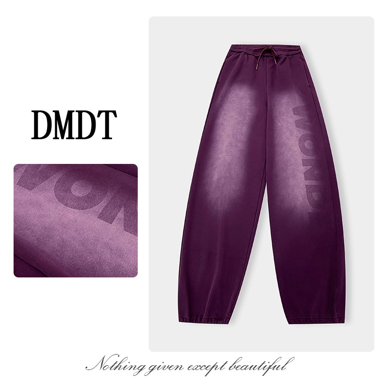 【DMDT服饰】2025冬季新品 “破晓锋芒”松紧腰字母显腿长休闲裤D2175