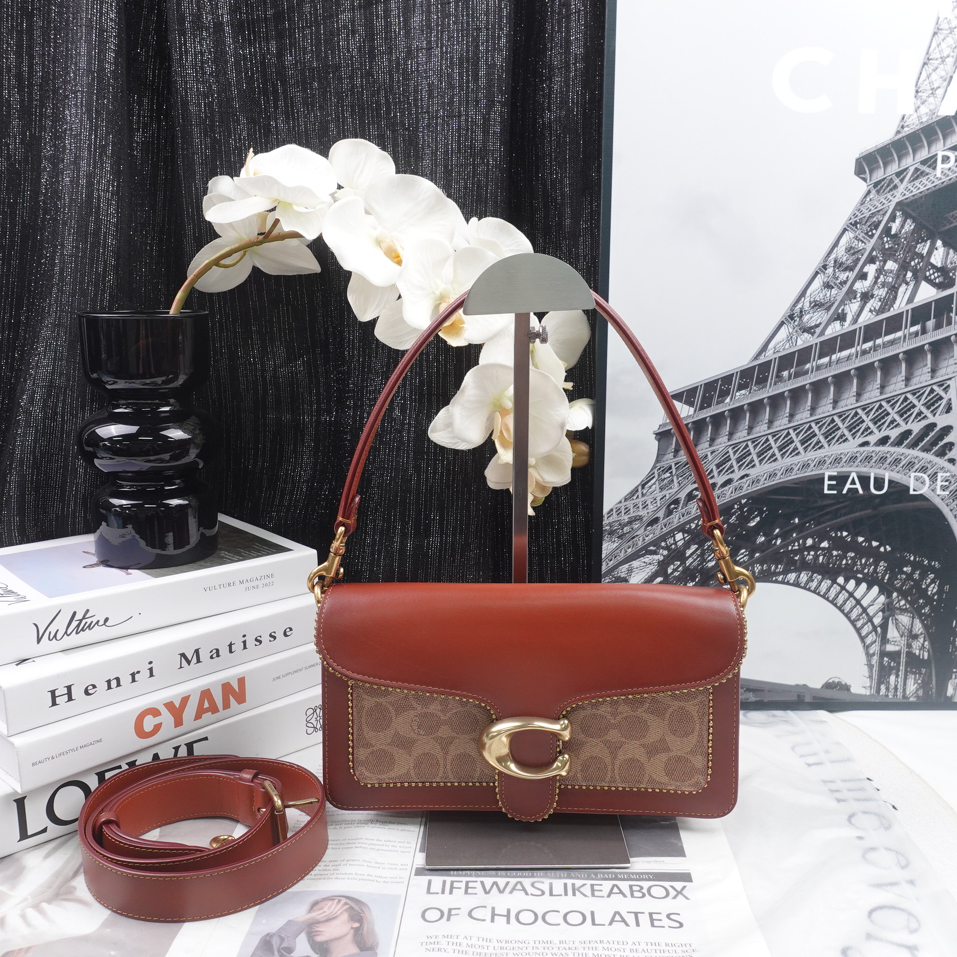 95新 COACH/蔻驰 单肩包/T10340734