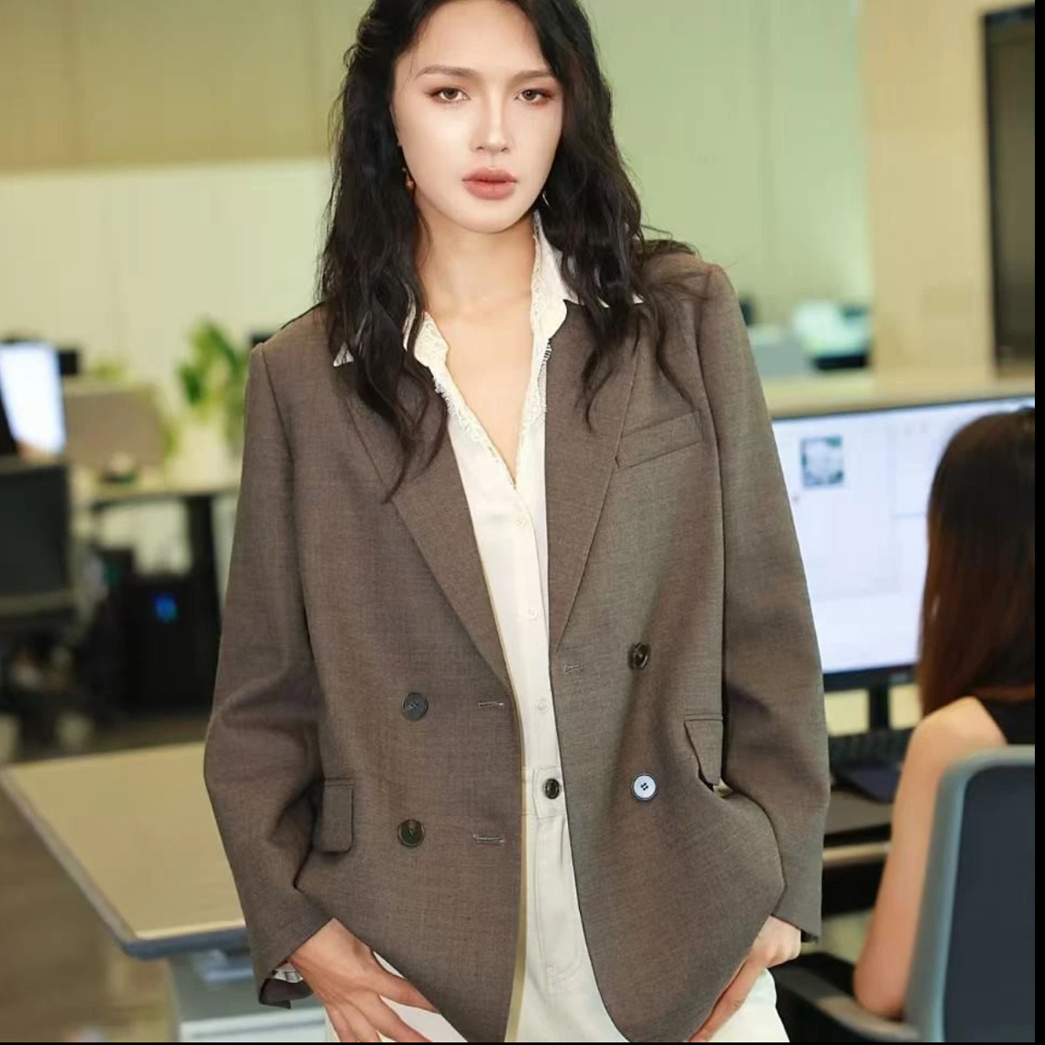 LINGZI 时尚设计感西服