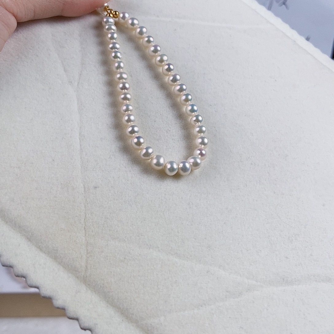 淡水珍珠手绳银S925镶嵌