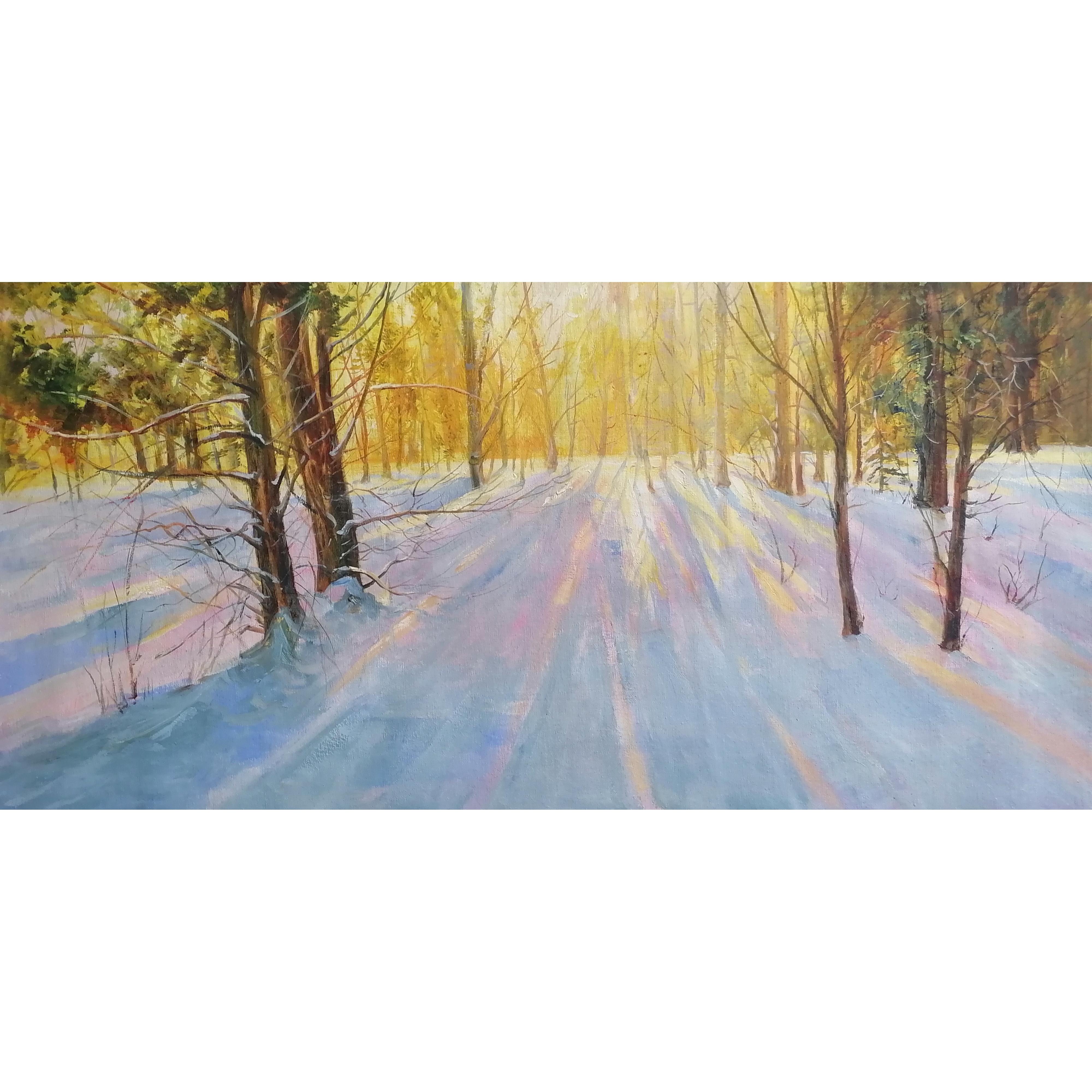 原创手绘布面油画风景装饰画适用于客厅卧室餐厅