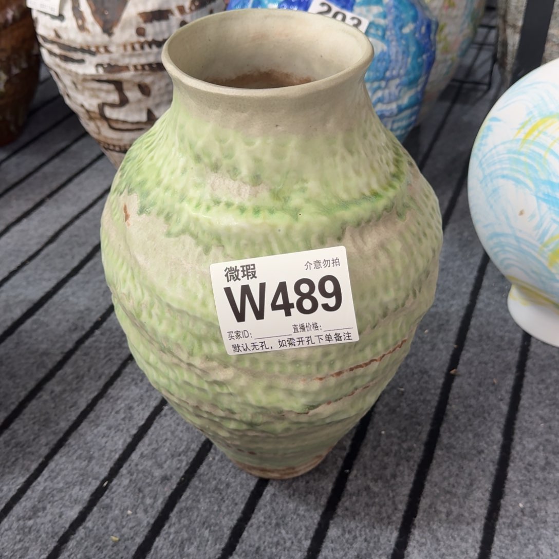 摆件花器默认无孔微瑕编号489花瓶