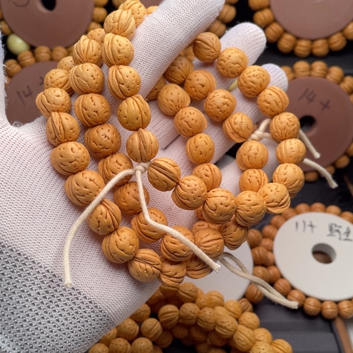 桃核手串盘锦野生桃核