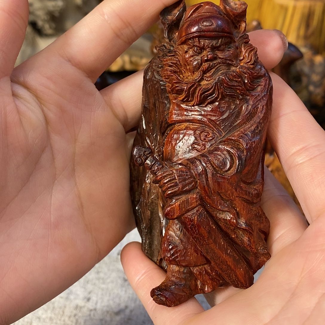 檀香紫檀（小叶紫檀）盘**天根雕11111