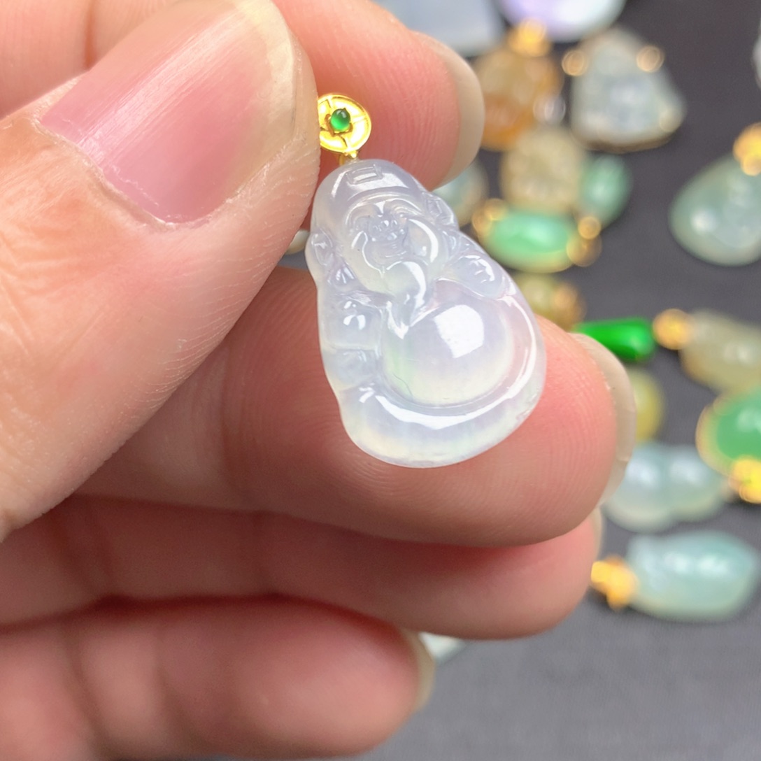 【闪购商品】颈饰18K金镶嵌翡翠翡翠