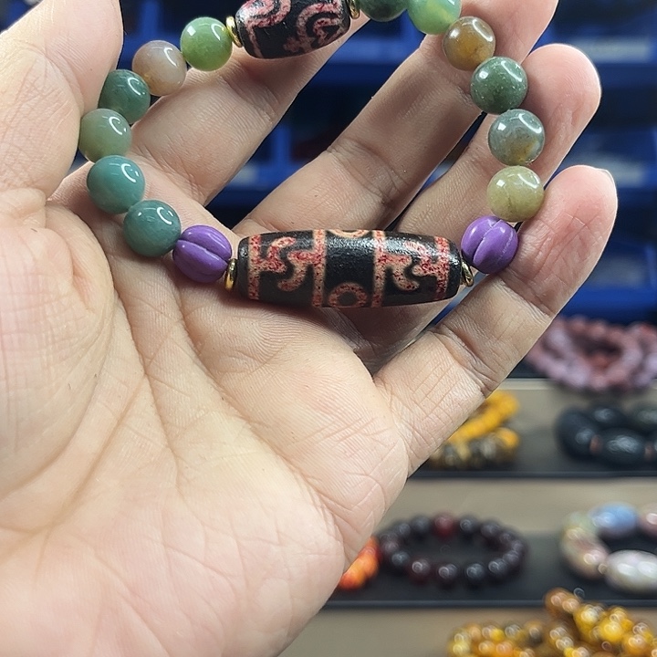 玛瑙未镶嵌手链T9百草丹