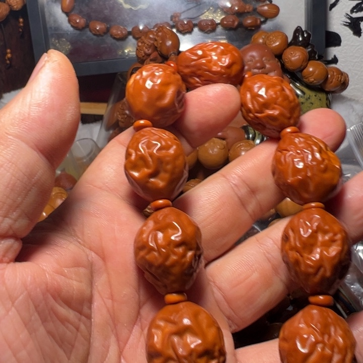 桃***子橄榄核手串/手链大枣