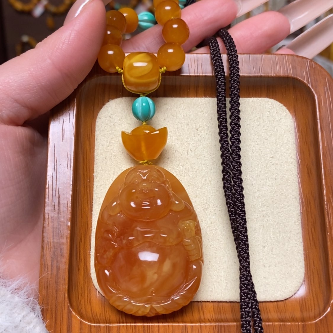 【闪购商品】蜜蜡颈饰未镶嵌项链