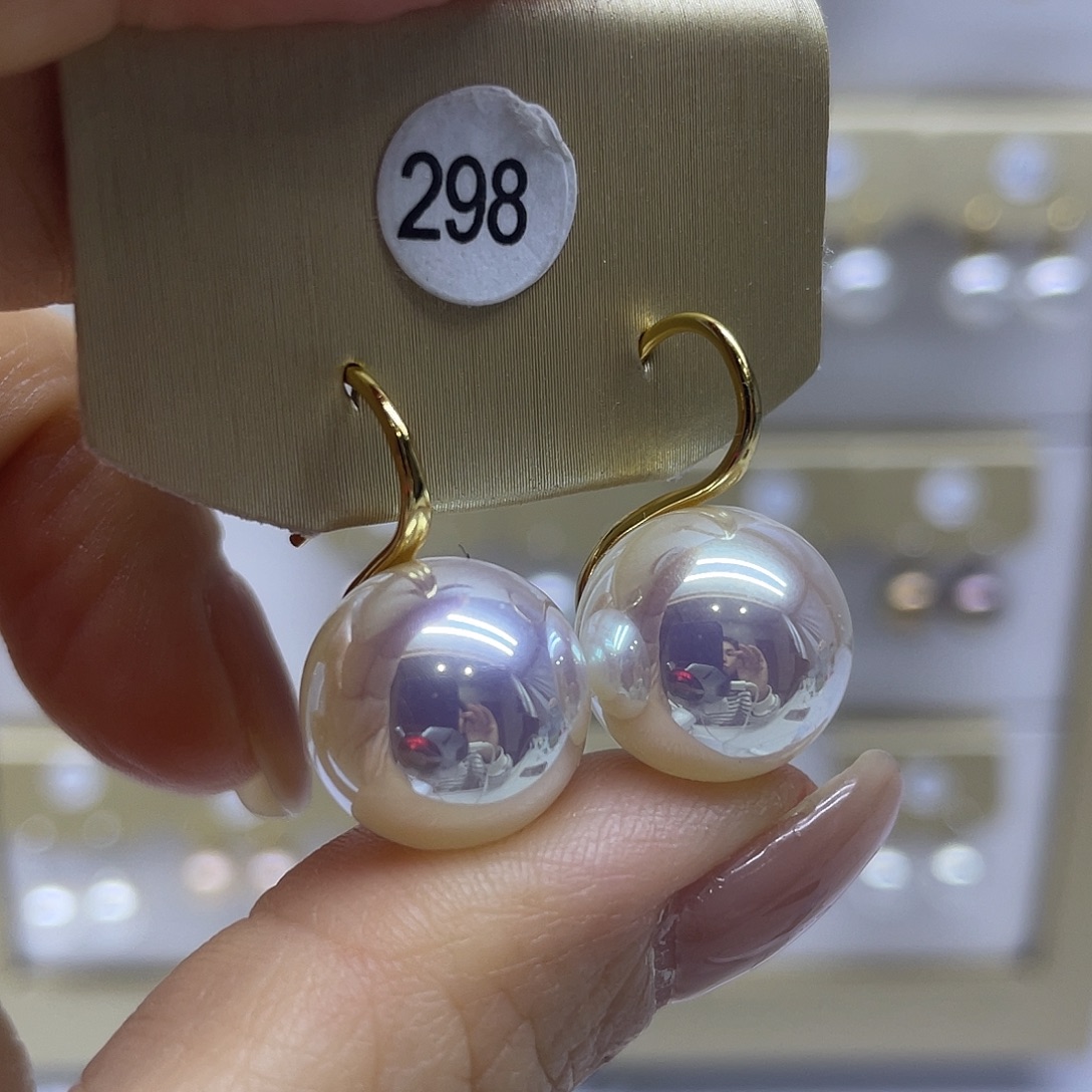 耳饰淡水珍珠银S925镶嵌