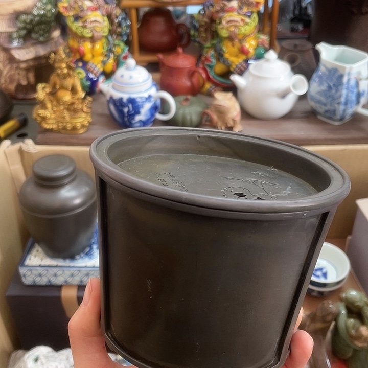 凤***城锡中古工艺品摆件