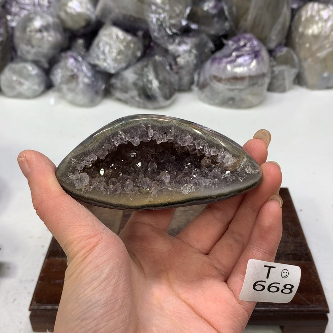 紫晶摆件未镶嵌水晶