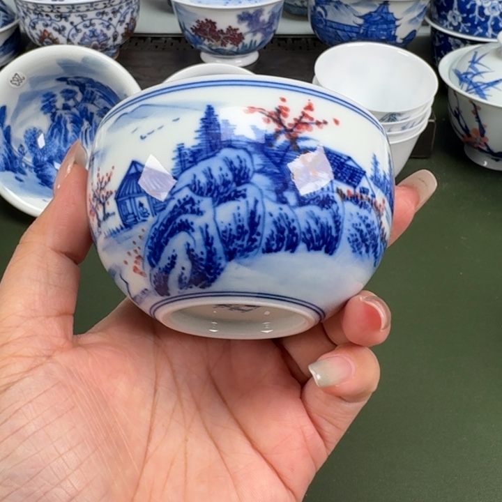 景德镇纯手工手绘茶器蒙蒙