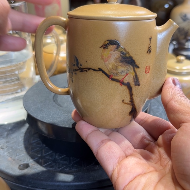 壶建水紫陶多道泥绘作品壶福利