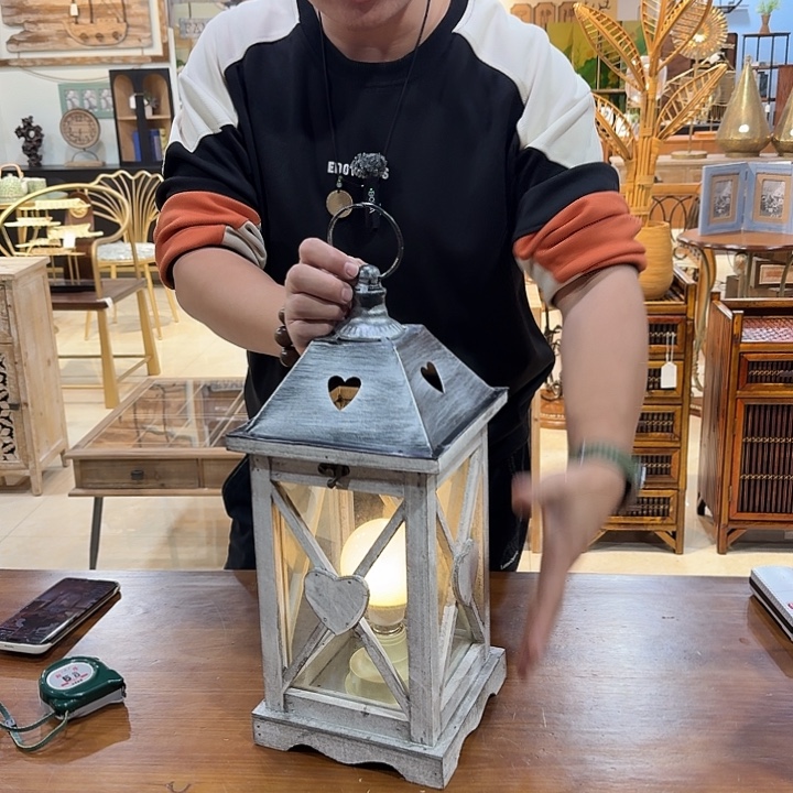 有机玻璃铁木灯灯