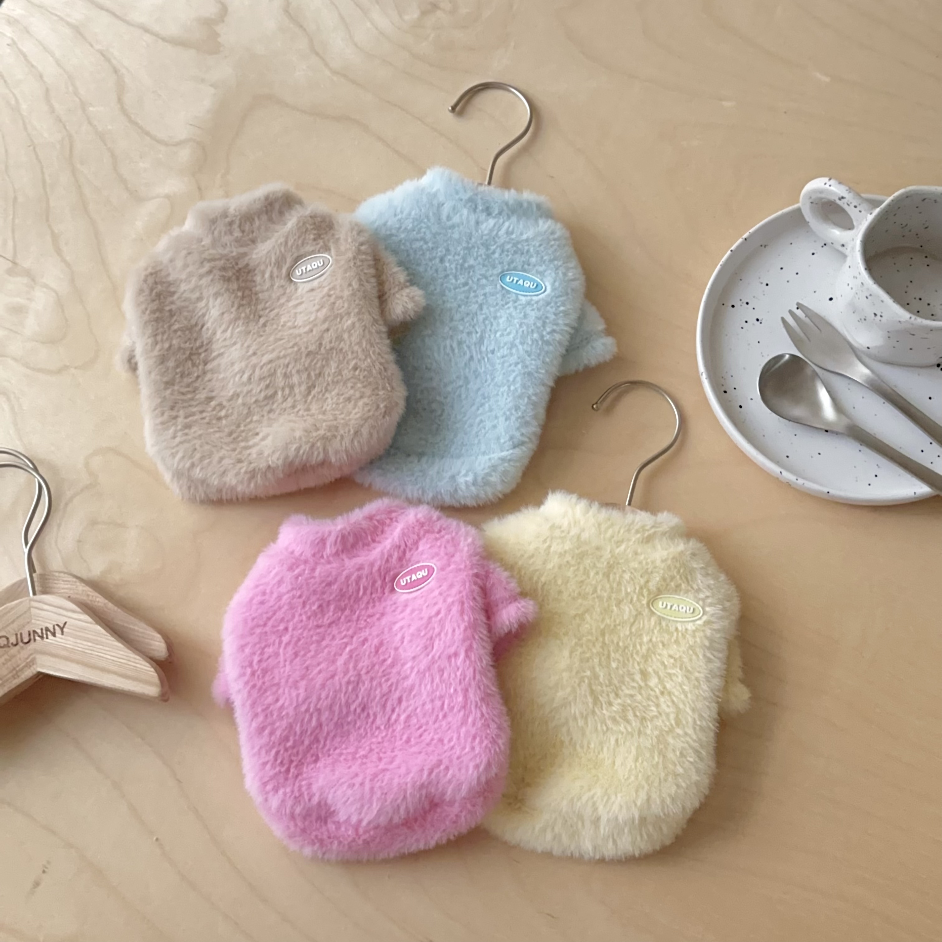 水貂绒打底宠物秋冬棉衣博美约克夏泰迪比熊猫咪可爱小狗保暖衣服