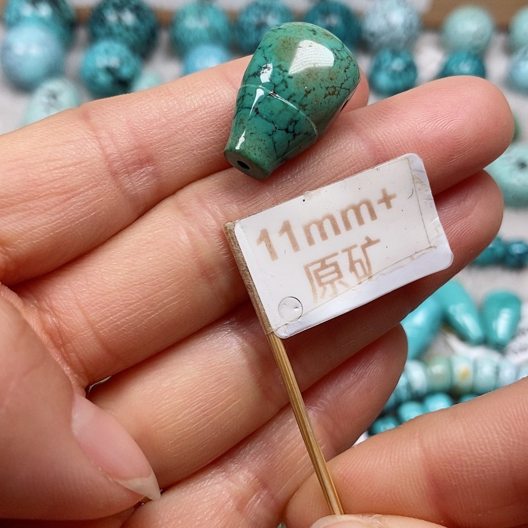 未镶嵌绿松石珠宝半成品