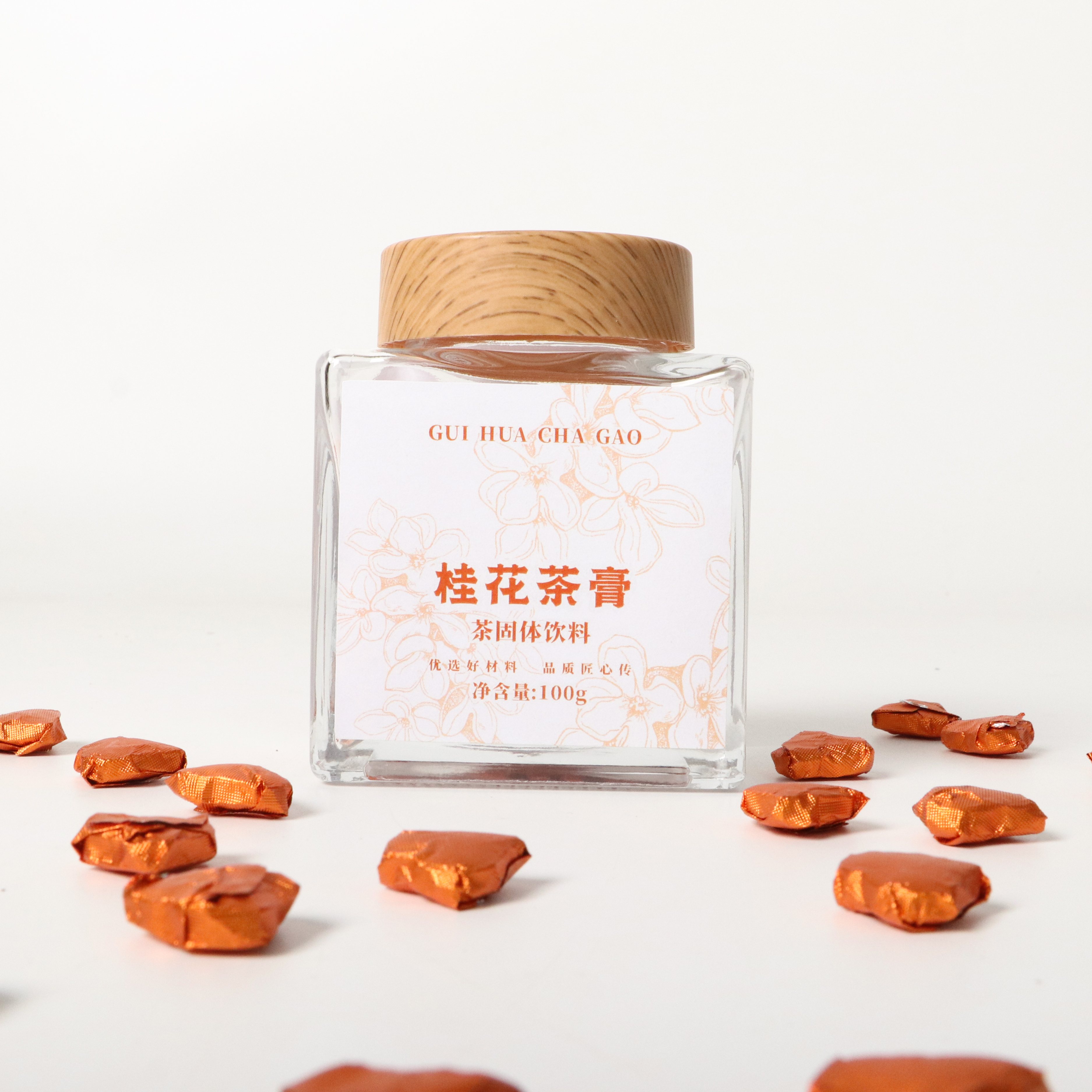 李陌茶桂花茶膏方罐装100g/罐 Z-G6