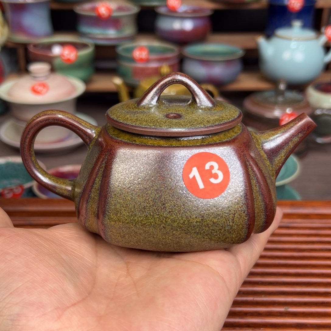 手工制作钧窑茶器