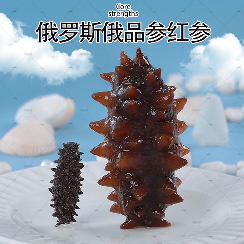 俄罗斯海参崴海参原货120头滋补佳品25克体验装赠送一只试吃