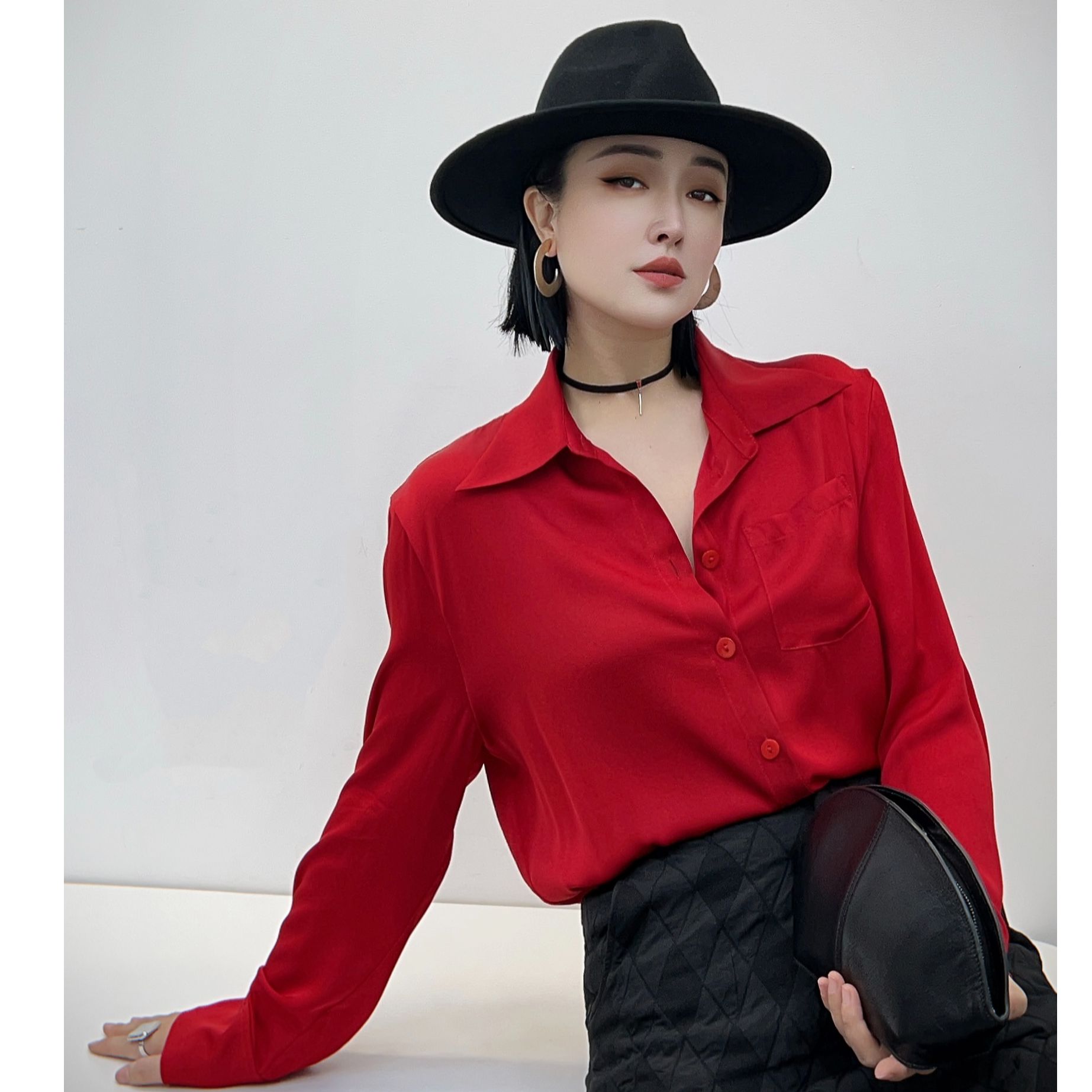 翡德莉丝【新款衬衫】冰心推荐极简气质款衬衫