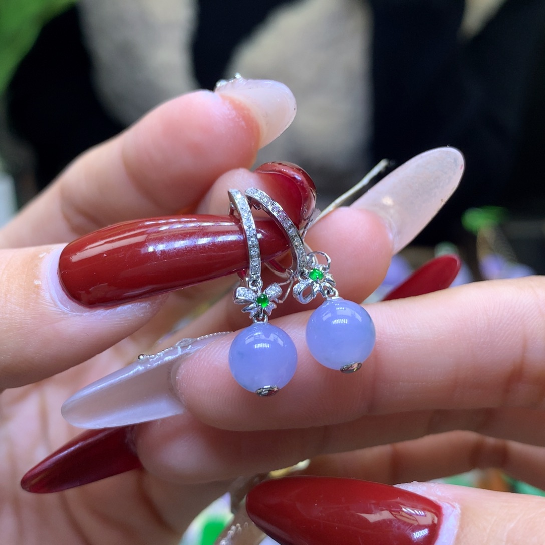 翡翠颈饰18K金镶嵌天然