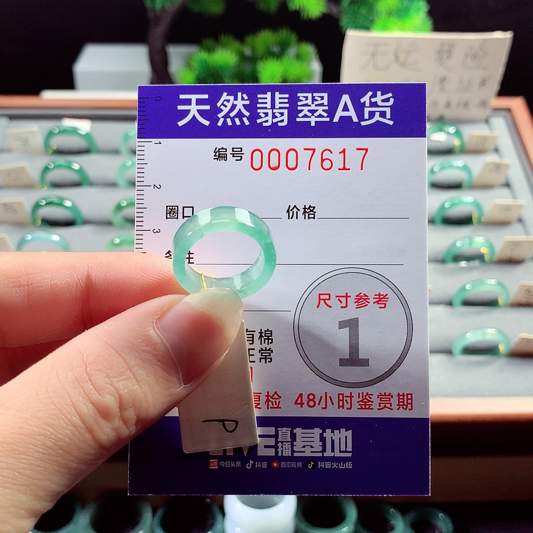 翡翠戒指未镶嵌9号