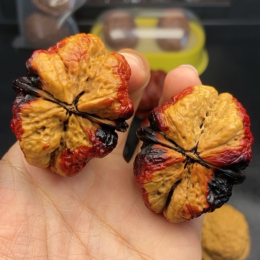 【闪购商品】把件文玩核桃44尺蝴蝶蟾