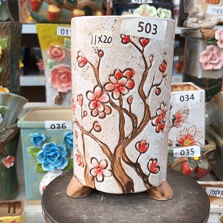 紫砂花盆粗陶材质多肉花盆