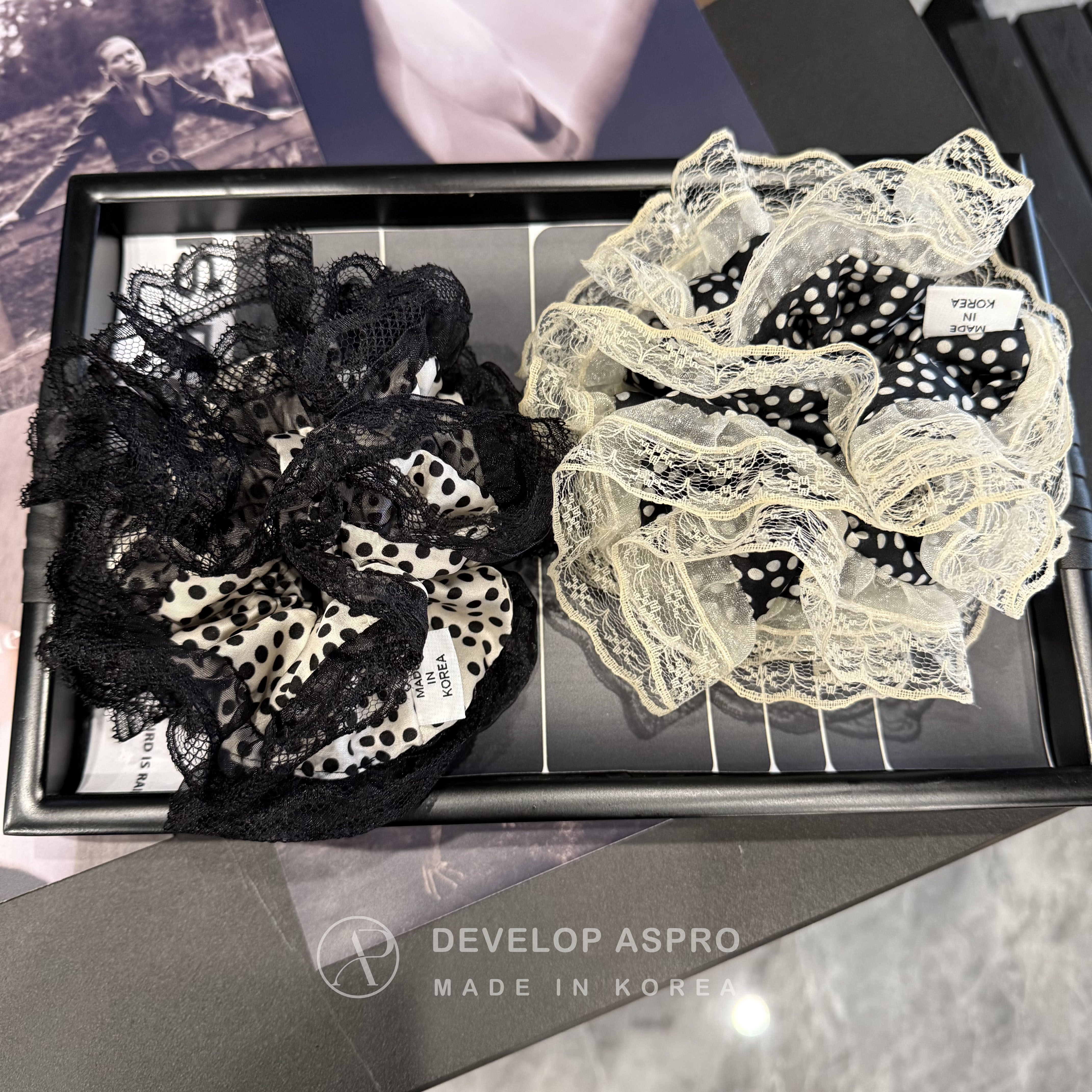 【现货 ASPRO原创设计款】韩国新款正品爆款减龄洋气大肠发圈AP80