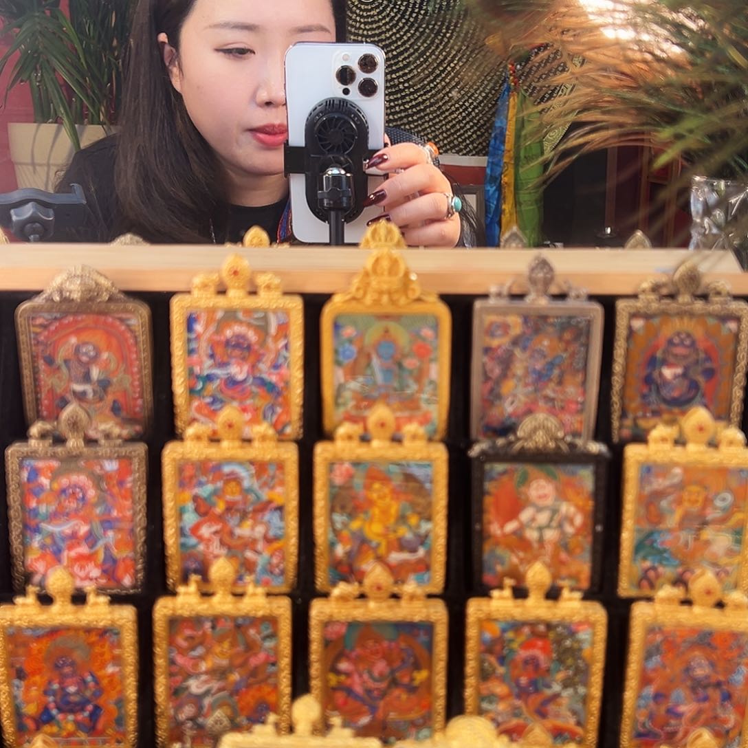 装裱画纯手绘热贡唐卡