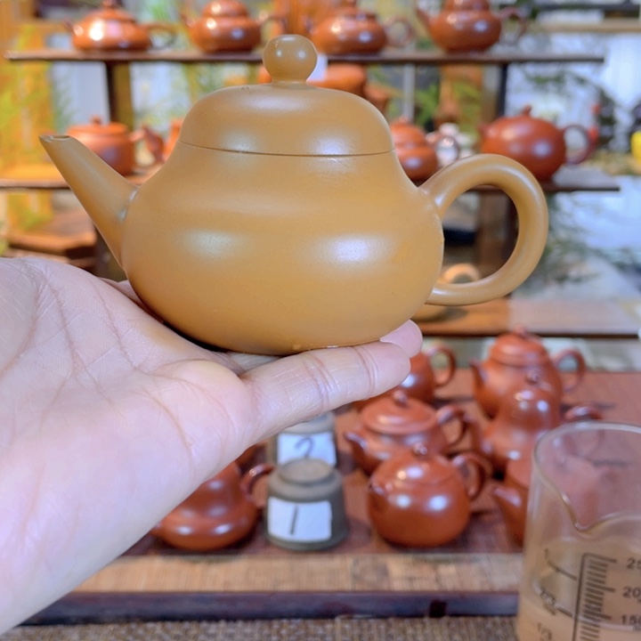 紫砂茶壶越***钱潮州手工手拉壶黄金段泥