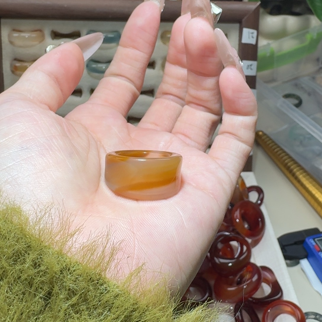 玛瑙/玉髓未镶嵌戒圈