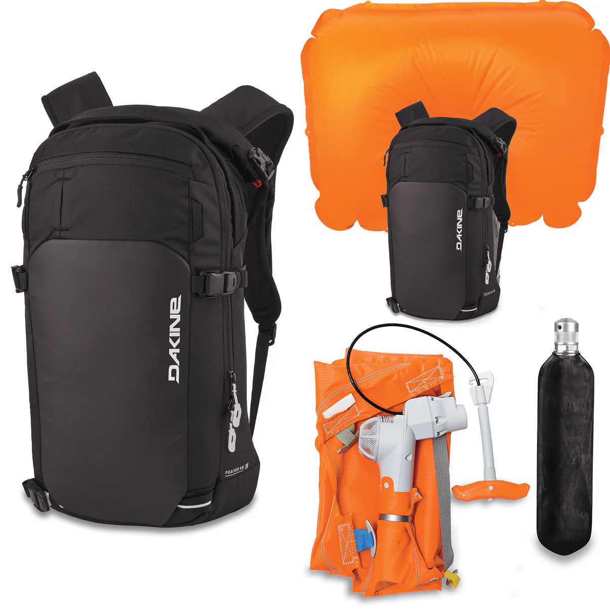 新款DAKINE Poacher Ras Backpack 18L单双板滑雪包安全气囊背包