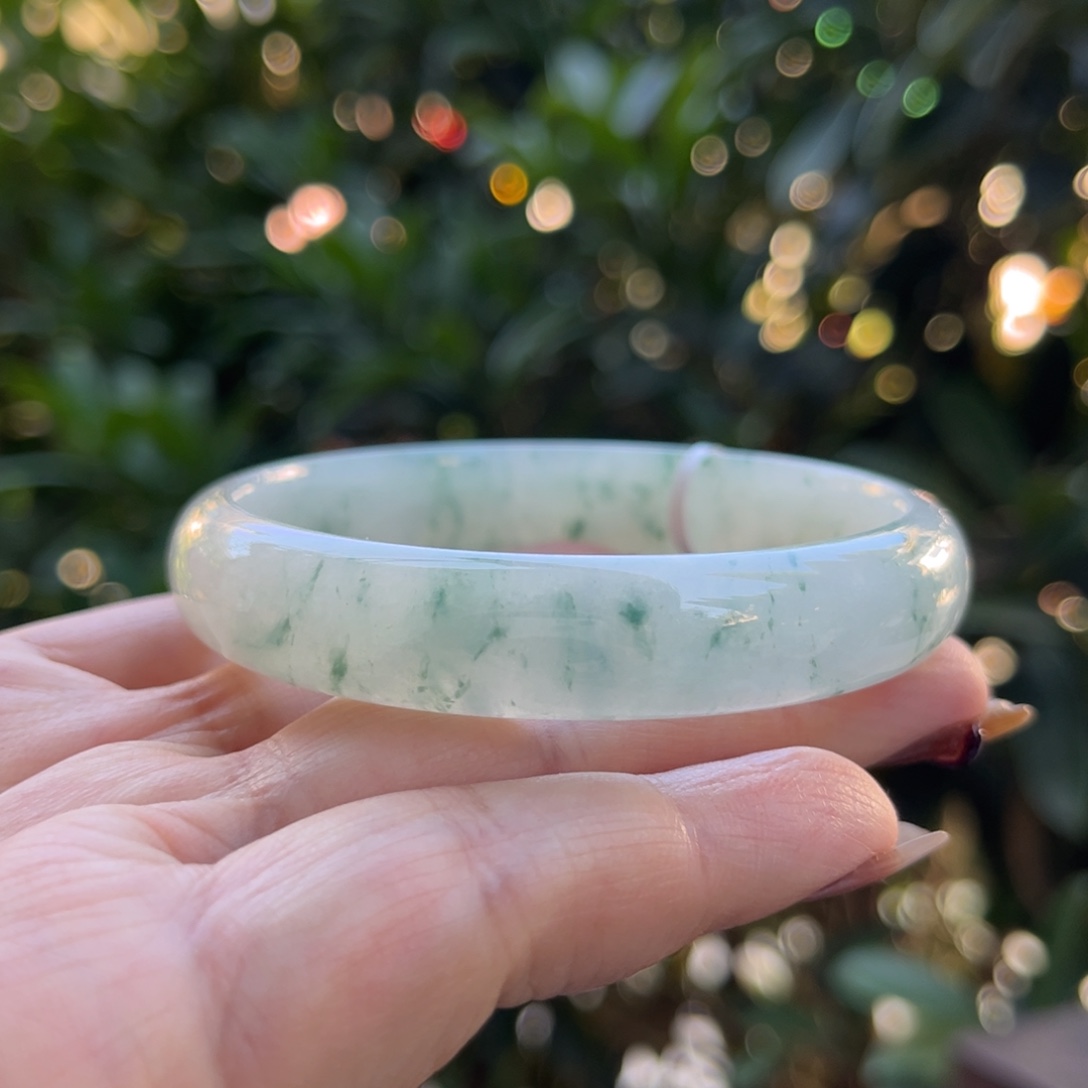 翡翠未镶嵌手镯59正圈