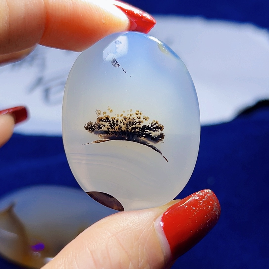 玛瑙/玉髓珠宝半成品未镶嵌心**旧