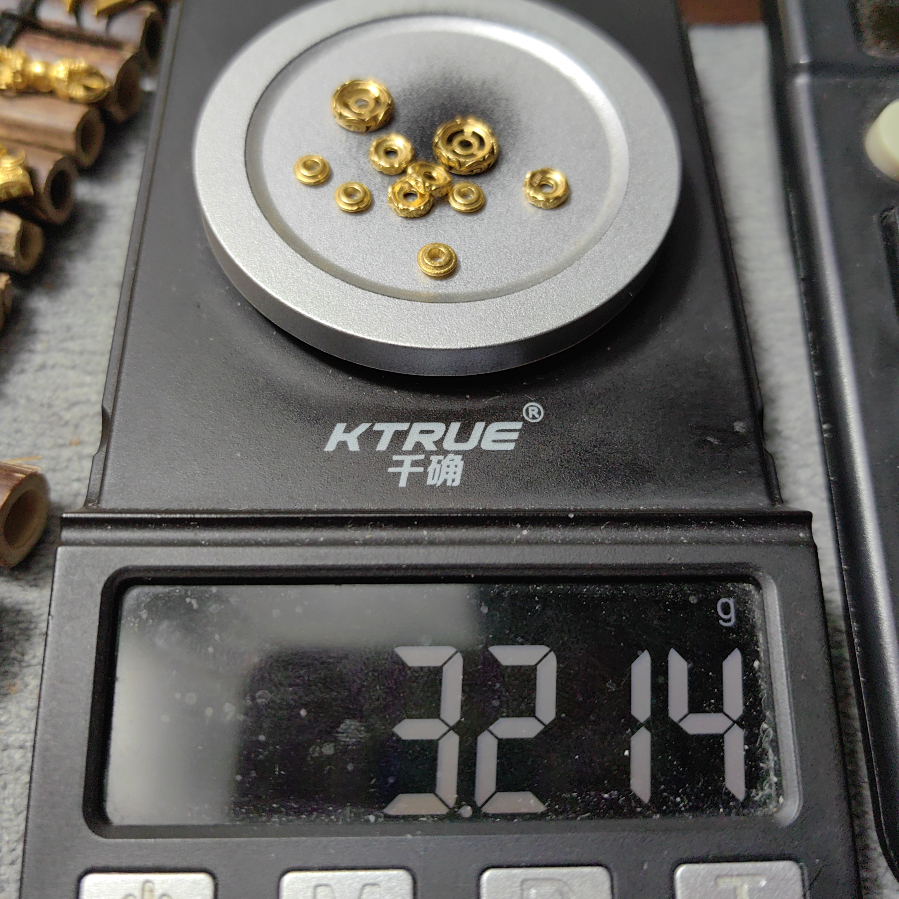 足金999万向轴黄金文玩配饰